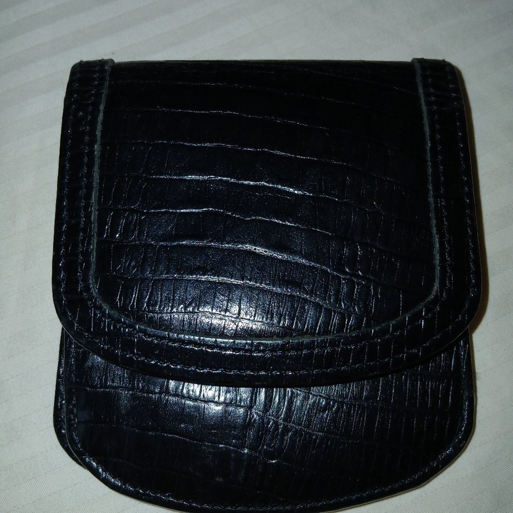 Vintage Sharper Image Alligator/ Leather Taxi Wallet